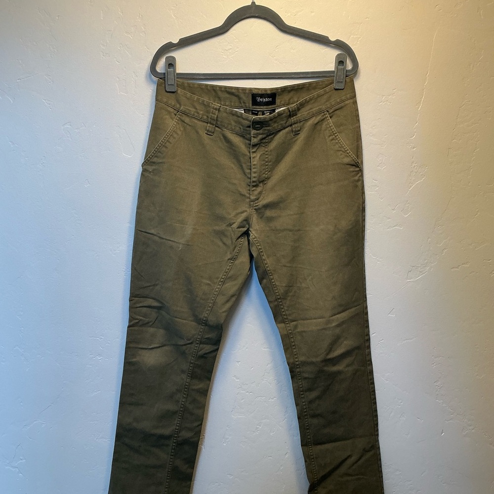 Brixton Men's Khaki Chinos